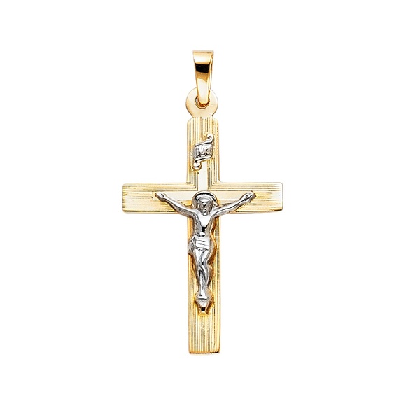 14K Yellow GoldReligious Crucifix Pendant